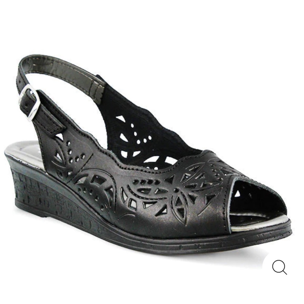 Spring Step Women’s Orella Slingback Wedge Sandal size 38/US 6.5- made In Italy